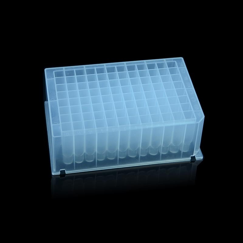 96 Well Deep Well Plate 2.2ml, V Bottom, Square Well